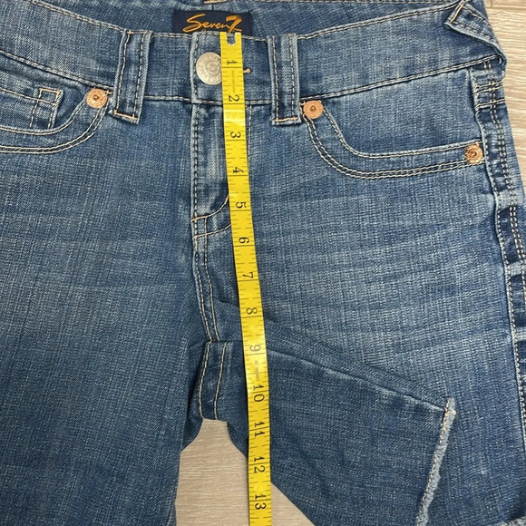 Seven7 Denim Shorts Embroidered Back Pockets 6 - Picture 6 of 13